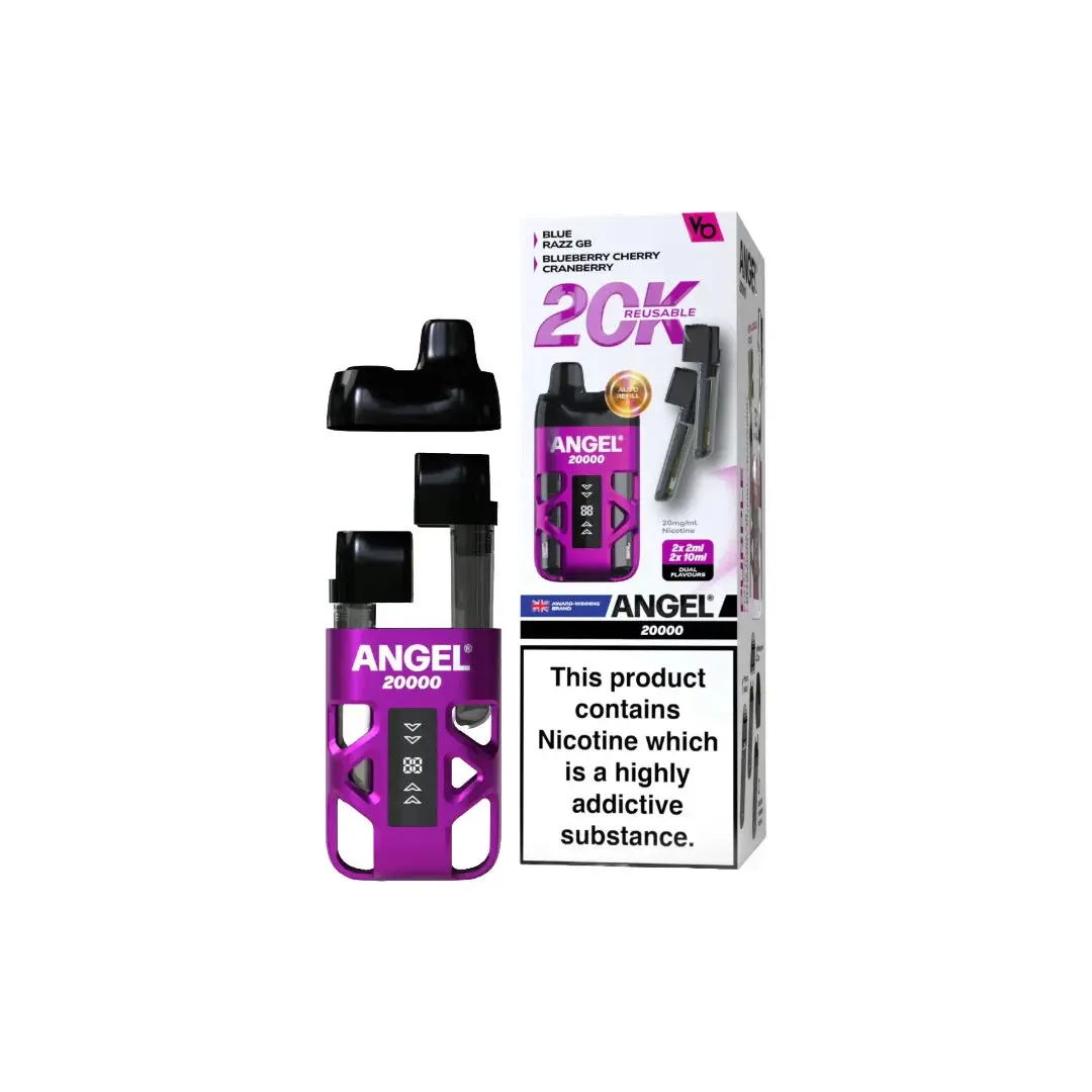 20mg Angel 20000 by Vapes Bars Duel Prefilled Pod Vape Kit 20000 Puffs - Image 6