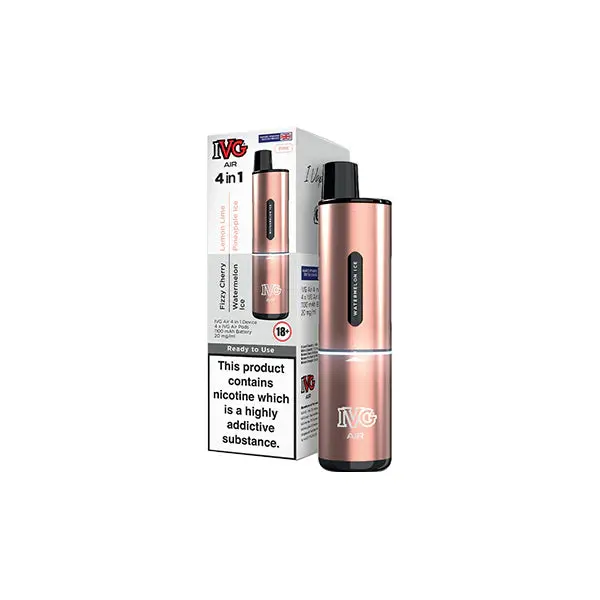 20mg I VG Air 4 in 1 Rechargeable Pod Vape Kit 2400 Puffs - Image 3