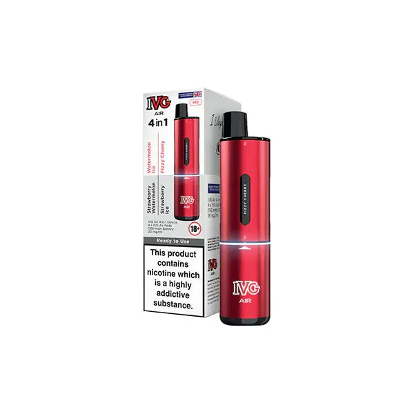 20mg I VG Air 4 in 1 Rechargeable Pod Vape Kit 2400 Puffs - Image 4