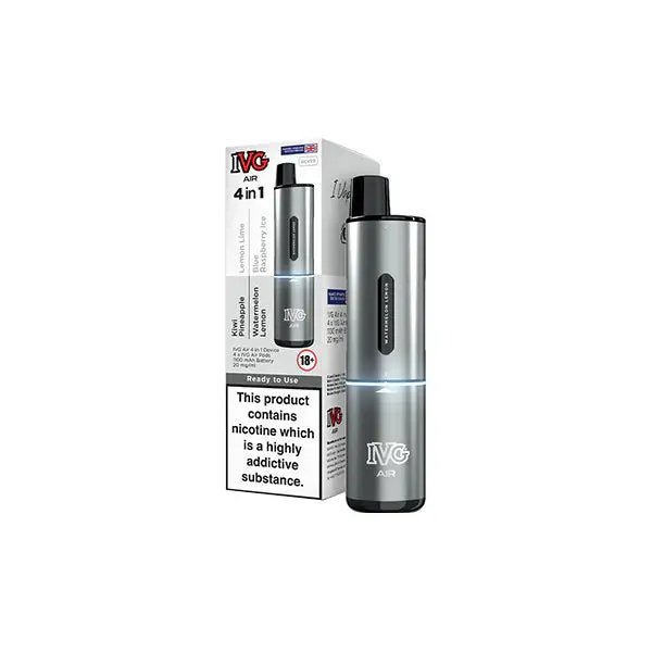 20mg I VG Air 4 in 1 Rechargeable Pod Vape Kit 2400 Puffs - Image 5