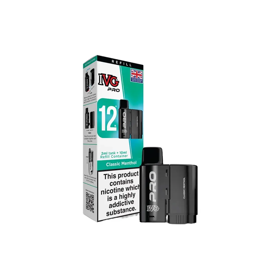 20mg I VG Pro 12 Refill Pod Pack 10000 Puffs - Image 3
