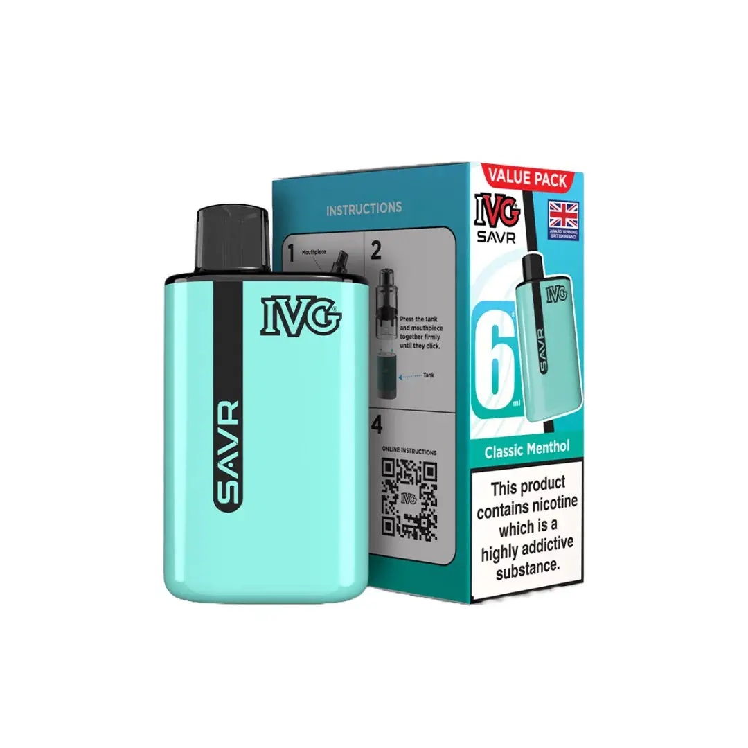 20mg IVG SAVR Prefilled Pod Vape Kit 3000 Puffs - Image 11