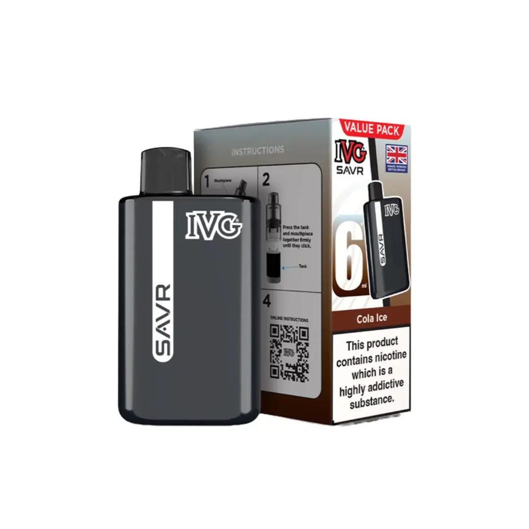 20mg IVG SAVR Prefilled Pod Vape Kit 3000 Puffs - Image 12