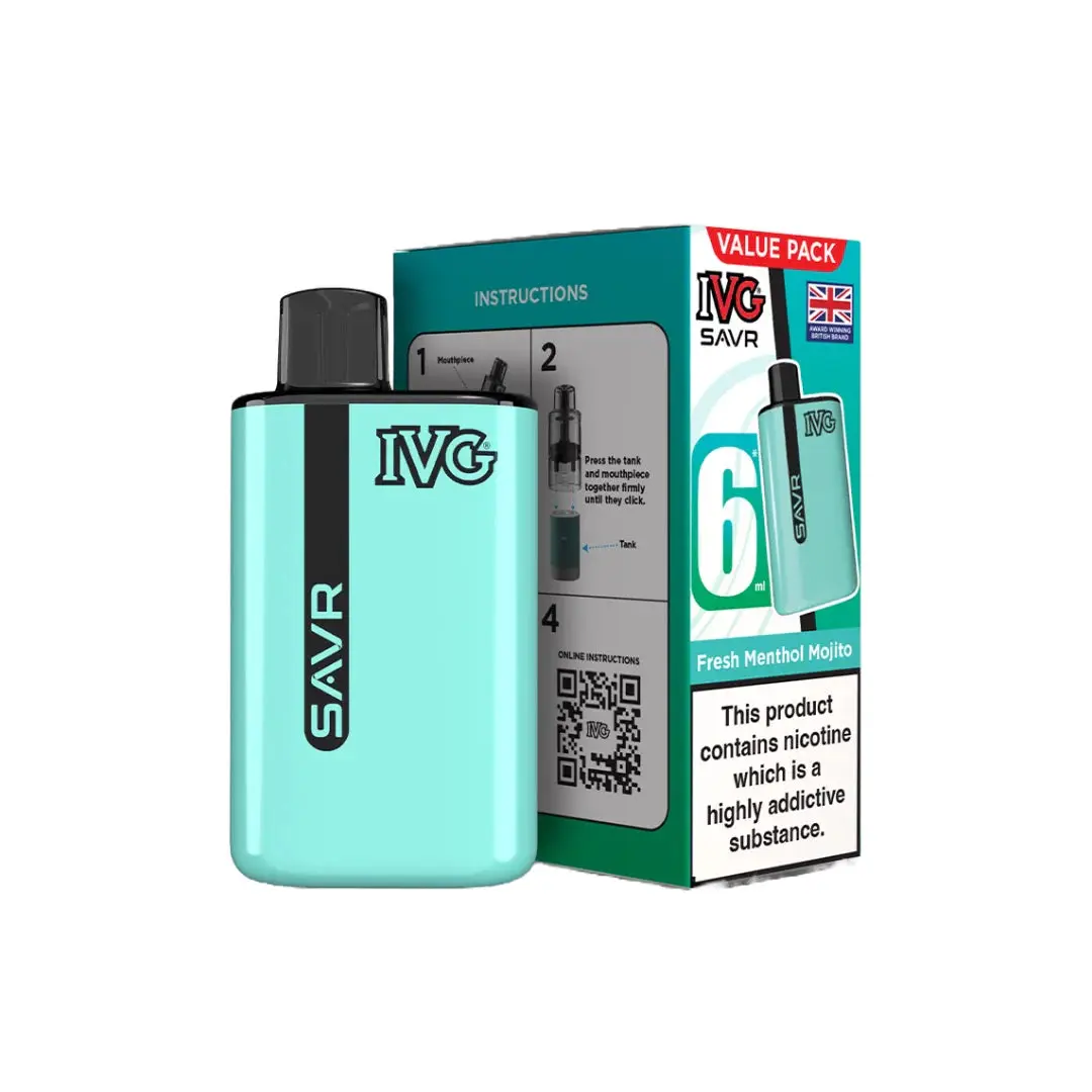 20mg IVG SAVR Prefilled Pod Vape Kit 3000 Puffs - Image 16