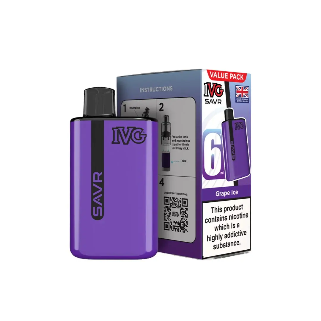 20mg IVG SAVR Prefilled Pod Vape Kit 3000 Puffs - Image 18