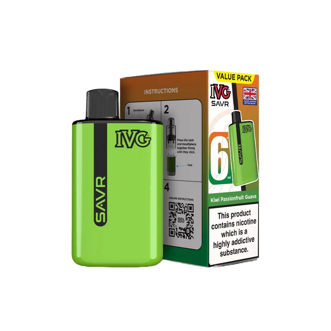 20mg IVG SAVR Prefilled Pod Vape Kit 3000 Puffs - Image 19