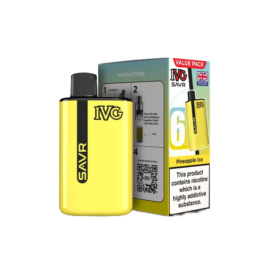20mg IVG SAVR Prefilled Pod Vape Kit 3000 Puffs - Image 23