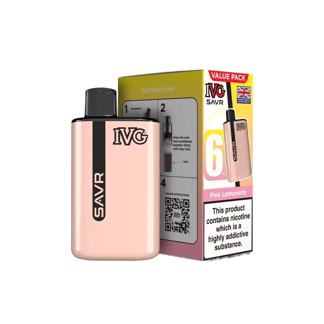20mg IVG SAVR Prefilled Pod Vape Kit 3000 Puffs - Image 24