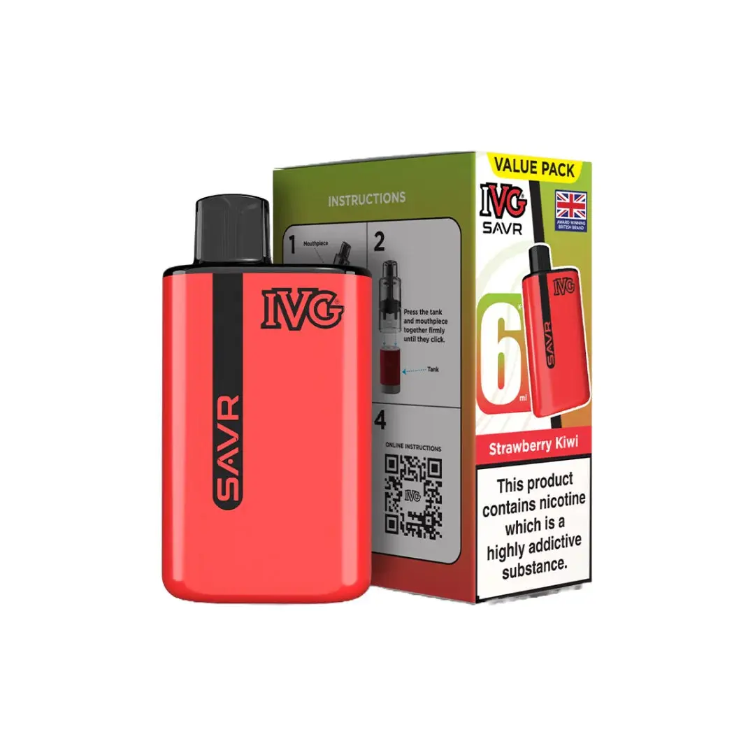 20mg IVG SAVR Prefilled Pod Vape Kit 3000 Puffs - Image 27