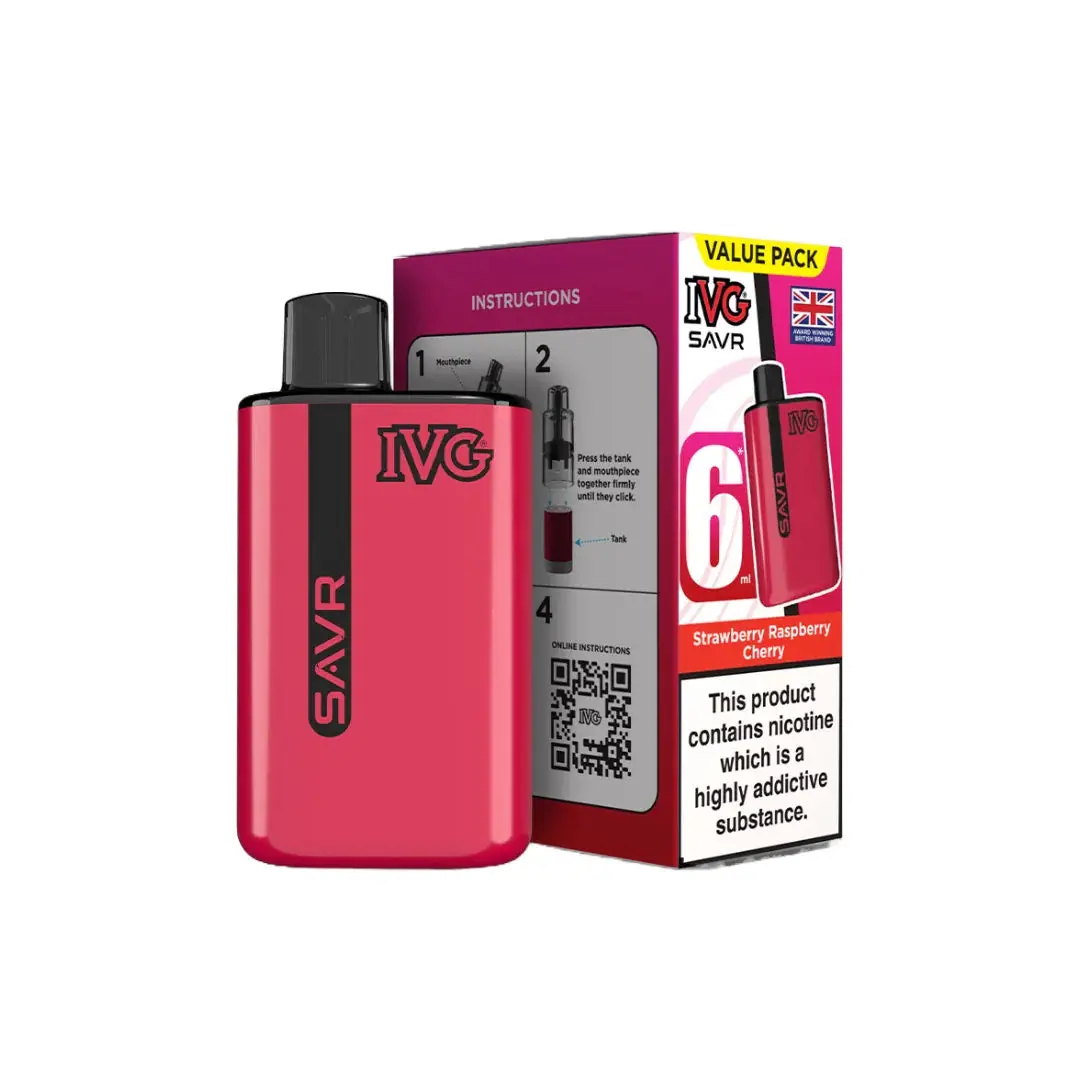 20mg IVG SAVR Prefilled Pod Vape Kit 3000 Puffs - Image 28