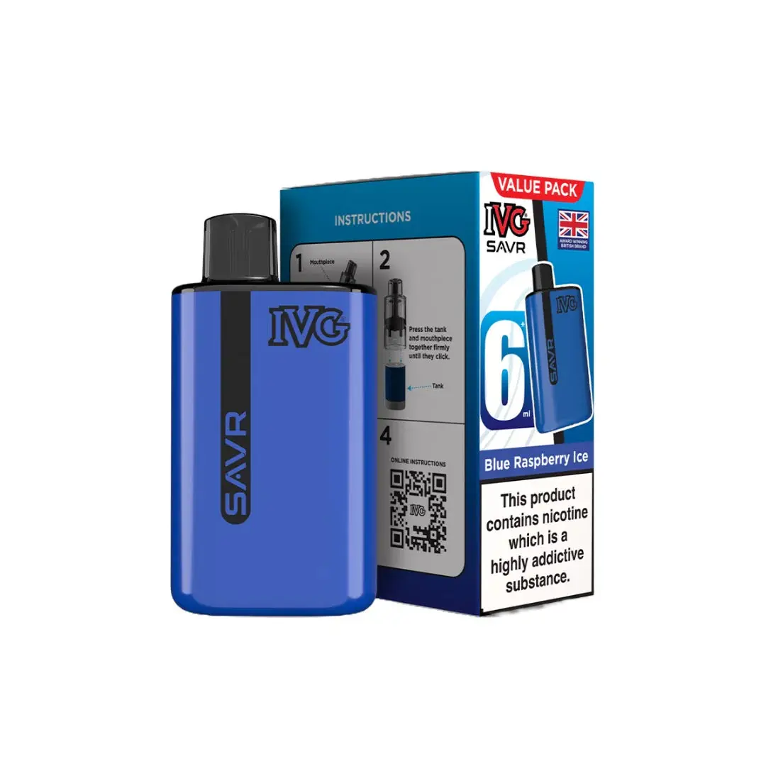 20mg IVG SAVR Prefilled Pod Vape Kit 3000 Puffs - Image 4