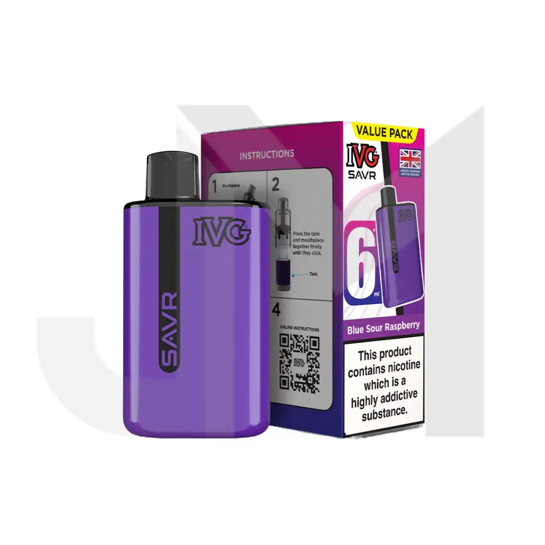 20mg IVG SAVR Prefilled Pod Vape Kit 3000 Puffs - Image 7