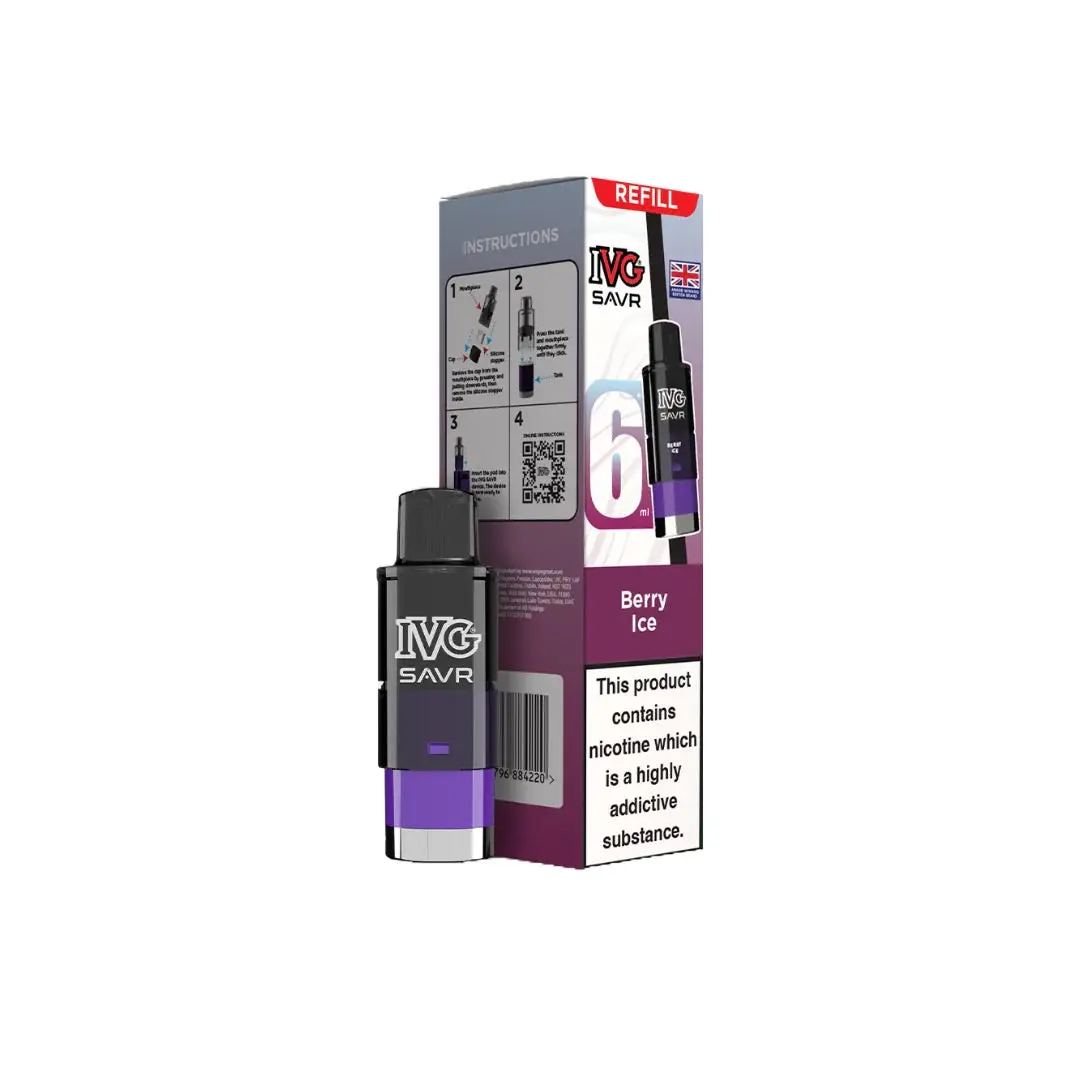 20mg IVG SAVR Refill Pod Pack 3000 Puffs - Image 3