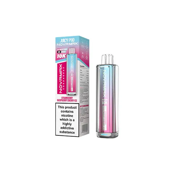 20mg Juicy Pod Novamax Disposable Pod Vape Kit 10000 Puffs - Image 10