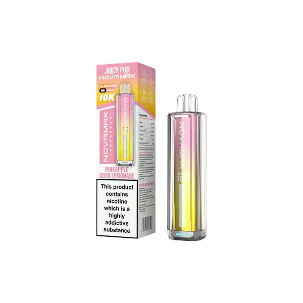 20mg Juicy Pod Novamax Disposable Pod Vape Kit 10000 Puffs - Image 8