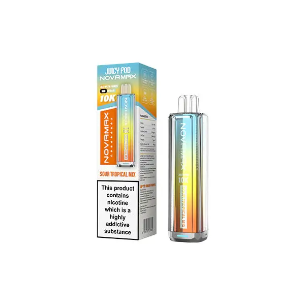 20mg Juicy Pod Novamax Disposable Pod Vape Kit 10000 Puffs - Image 9