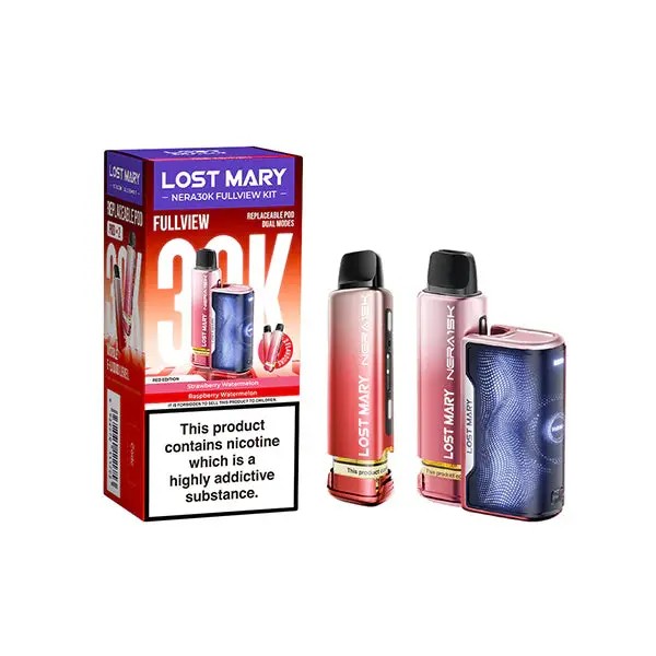 20mg LOST MARY Nera 30K Multi Edition Prefilled Pod Vape Kit - 30000 Puffs - Image 9