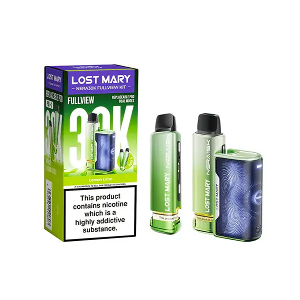 20mg LOST MARY Nera 30K Prefilled Pod Vape Kit - 30000 Puffs - Image 4