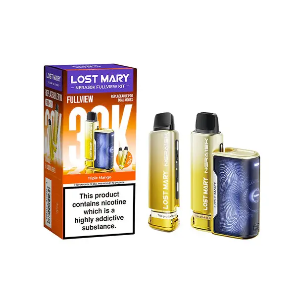 20mg LOST MARY Nera 30K Prefilled Pod Vape Kit - 30000 Puffs - Image 7