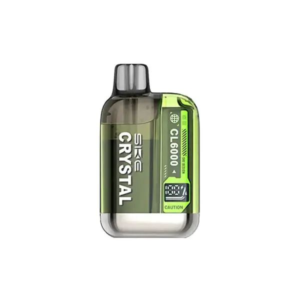 20mg SKE Crystal CL6000 Disposable Rechargeable Vape Kit 6000 Puffs - Image 12