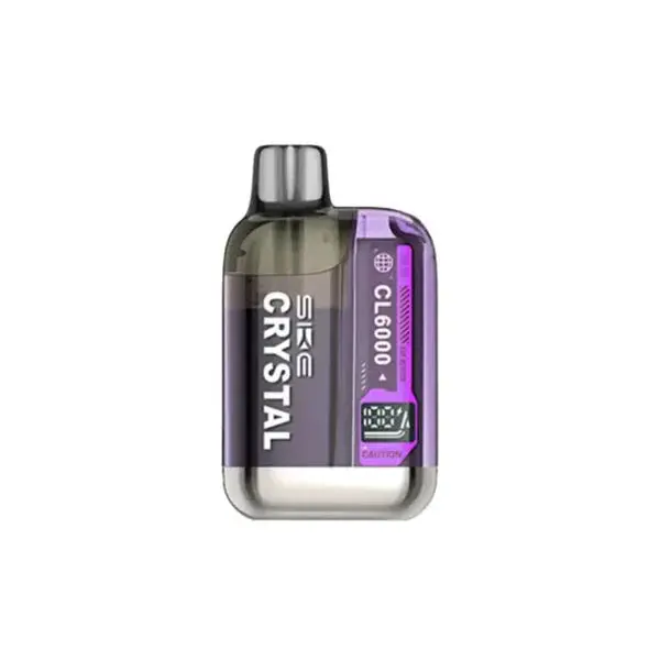 20mg SKE Crystal CL6000 Disposable Rechargeable Vape Kit 6000 Puffs - Image 20