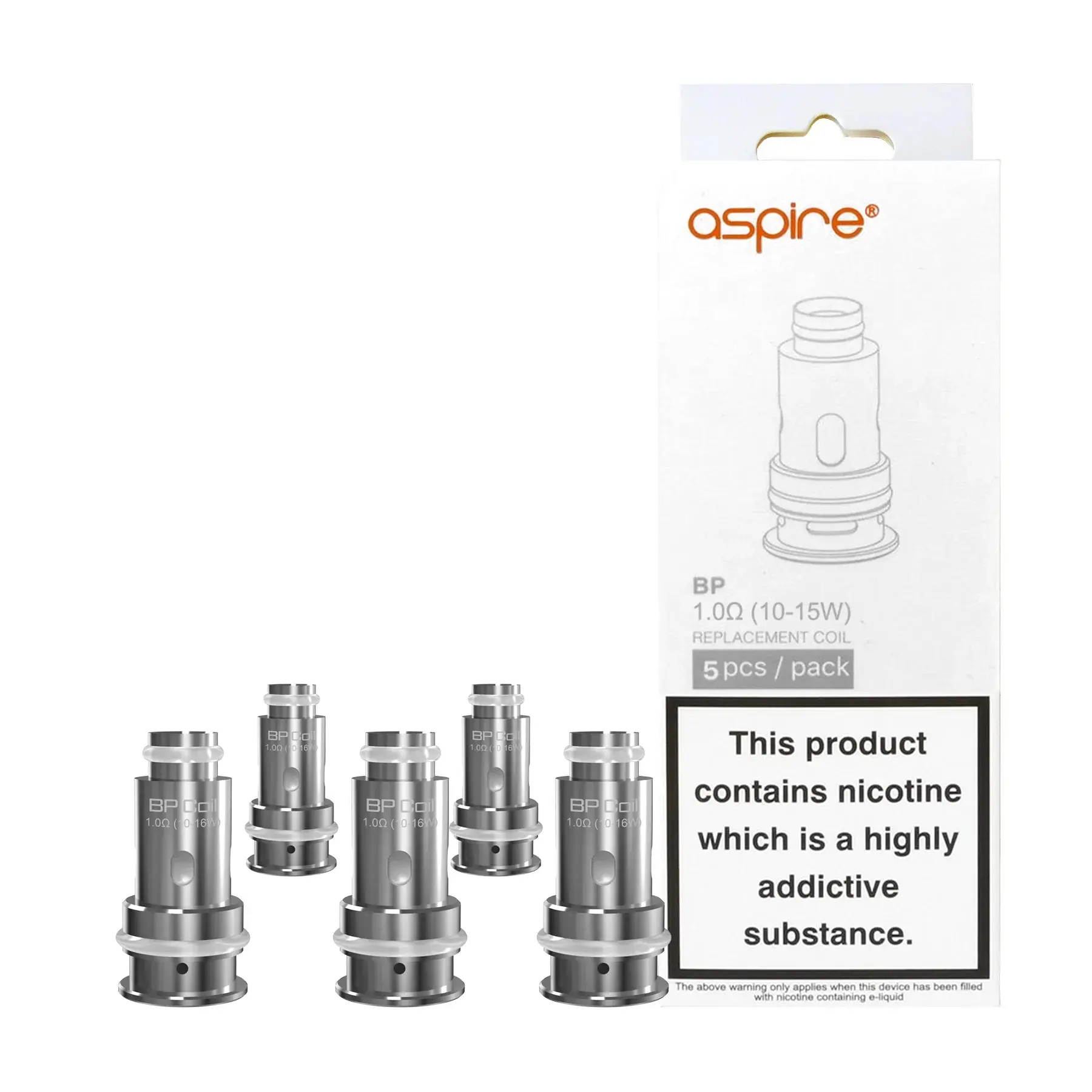ASPIRE UK BP REPLACEMENT COILS - PACK OF 5