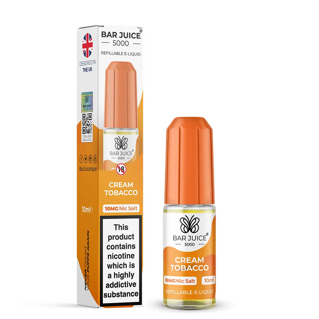 Cream Tobbaco Bar Juice 5000 Nic Salts