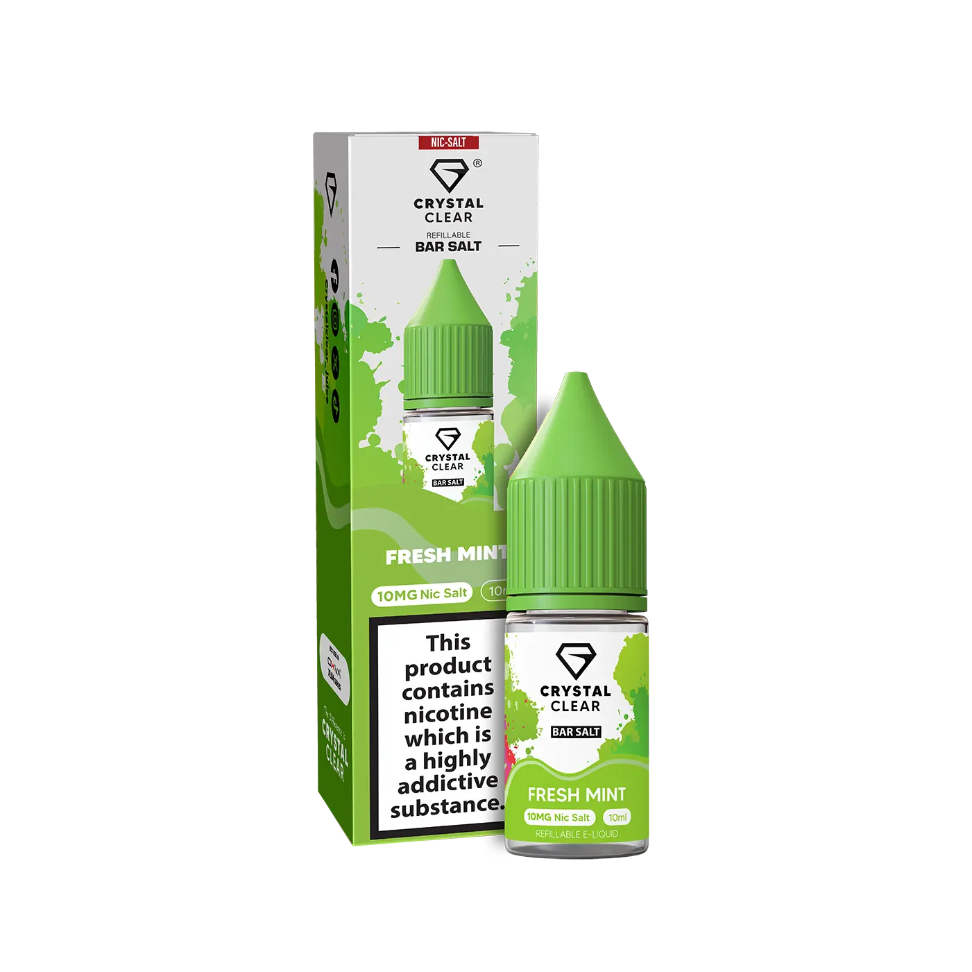 Fresh Mint Crystal Clear - Bar Nic Salts