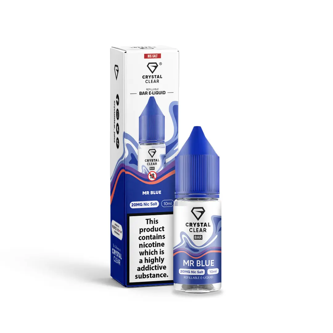 Mr Blue Crystal Clear - Bar Nic Salts