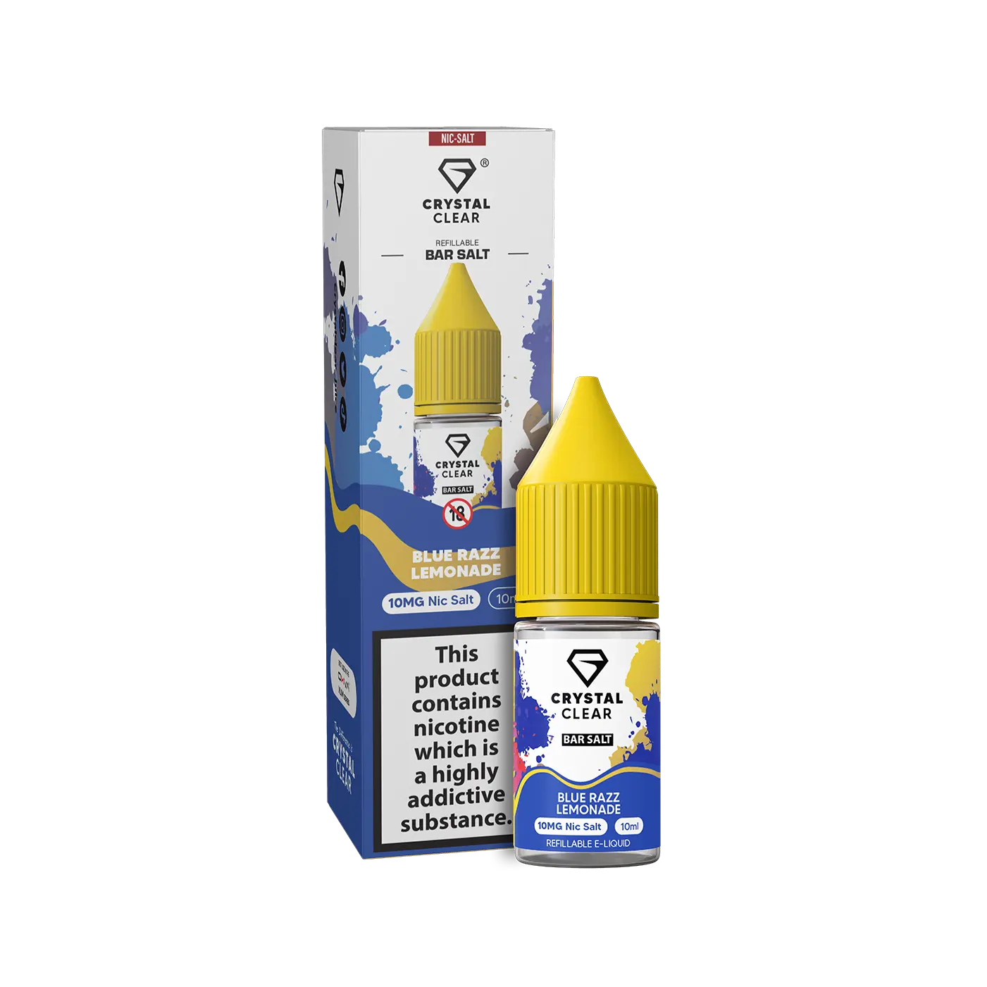 Blue Razz Lemonade Crystal Clear - Bar Nic Salts