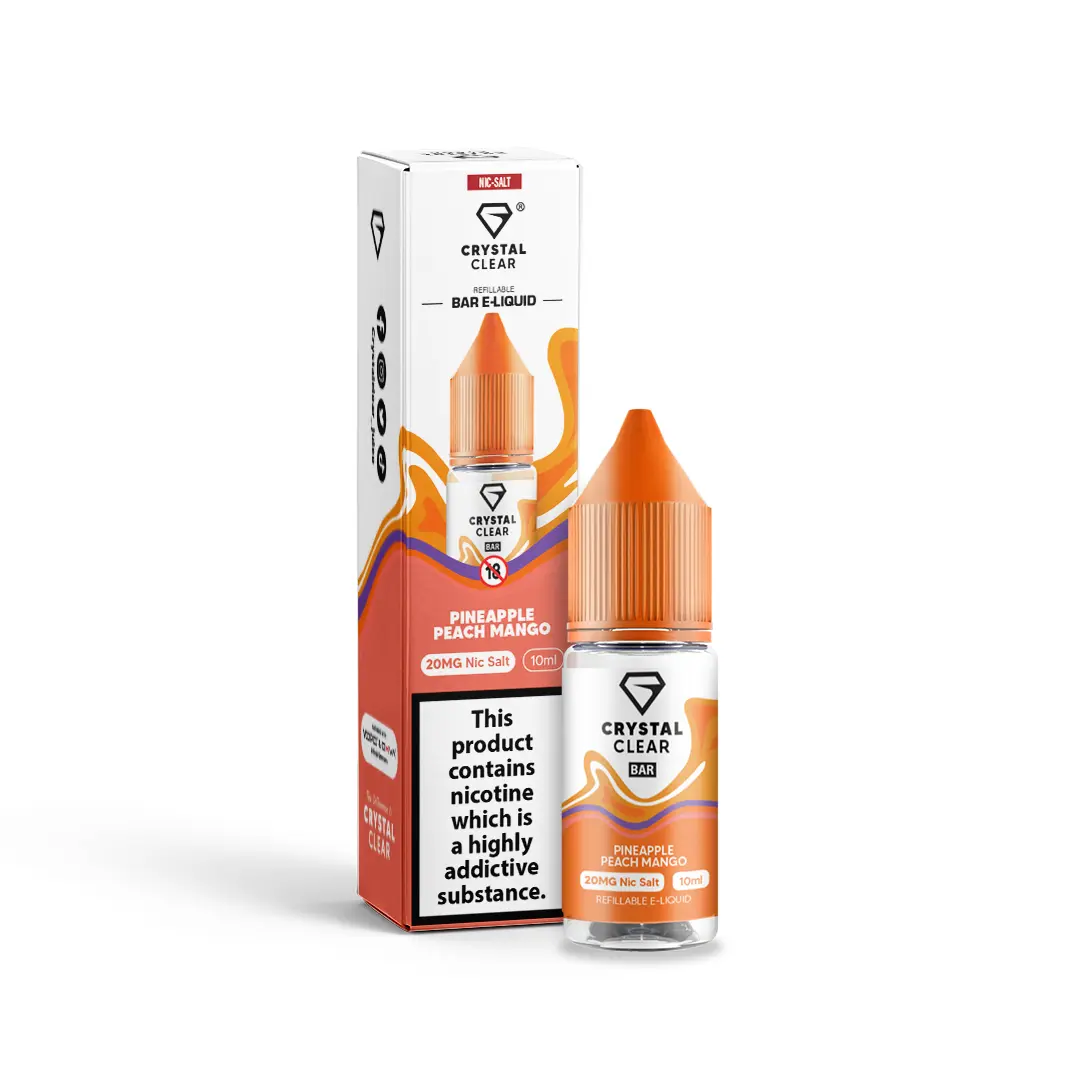 Pineapple Peach Mango Crystal Clear - Bar Nic Salts