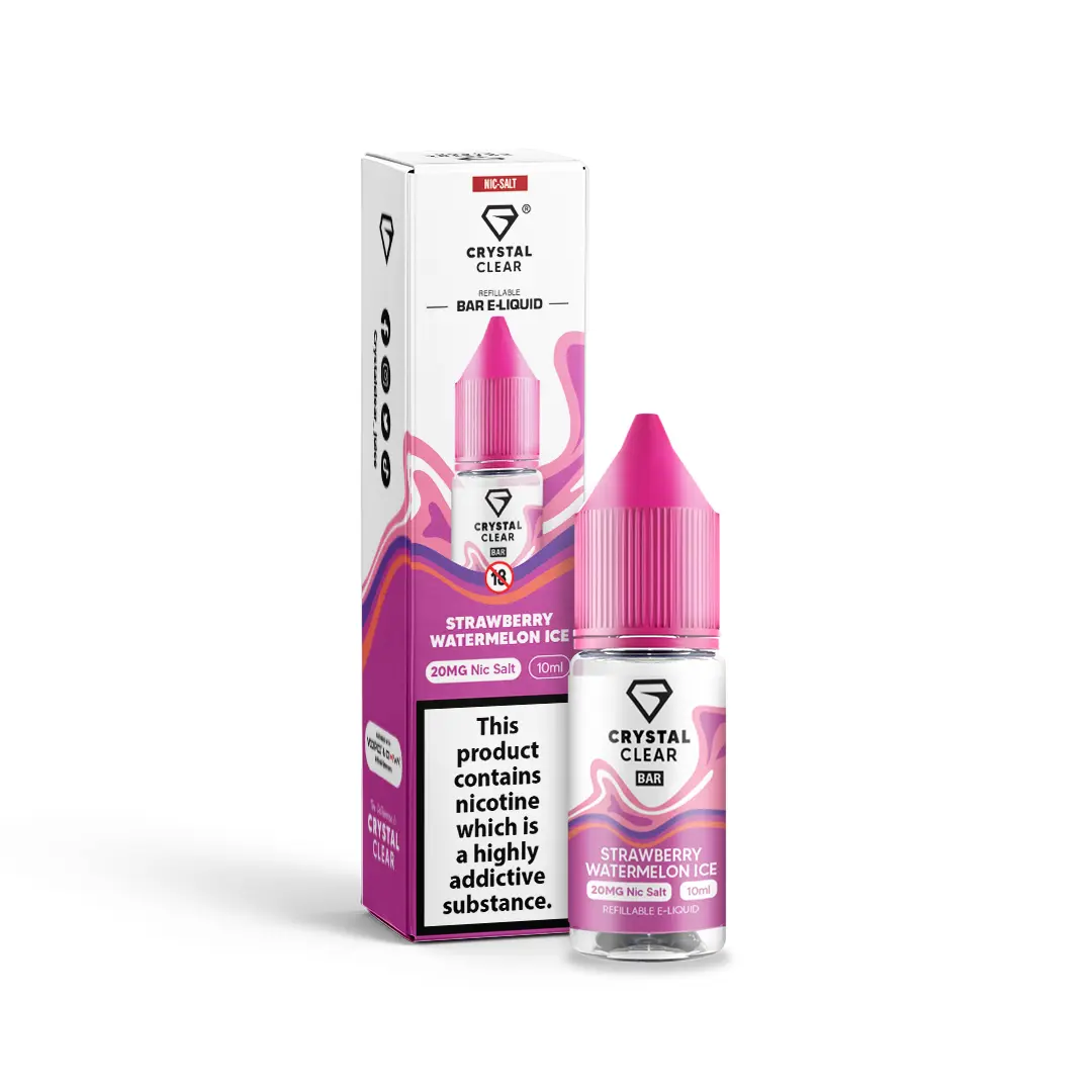 Strawberry Watermelon Ice Crystal Clear - Bar Nic Salts