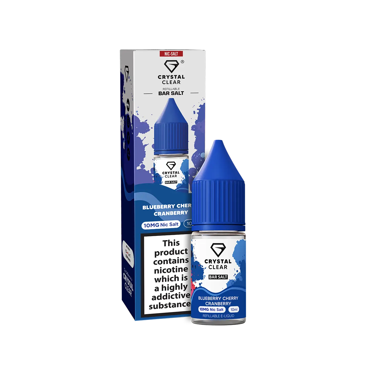 Blueberry Cherry Cranberry Crystal Clear - Bar Nic Salts