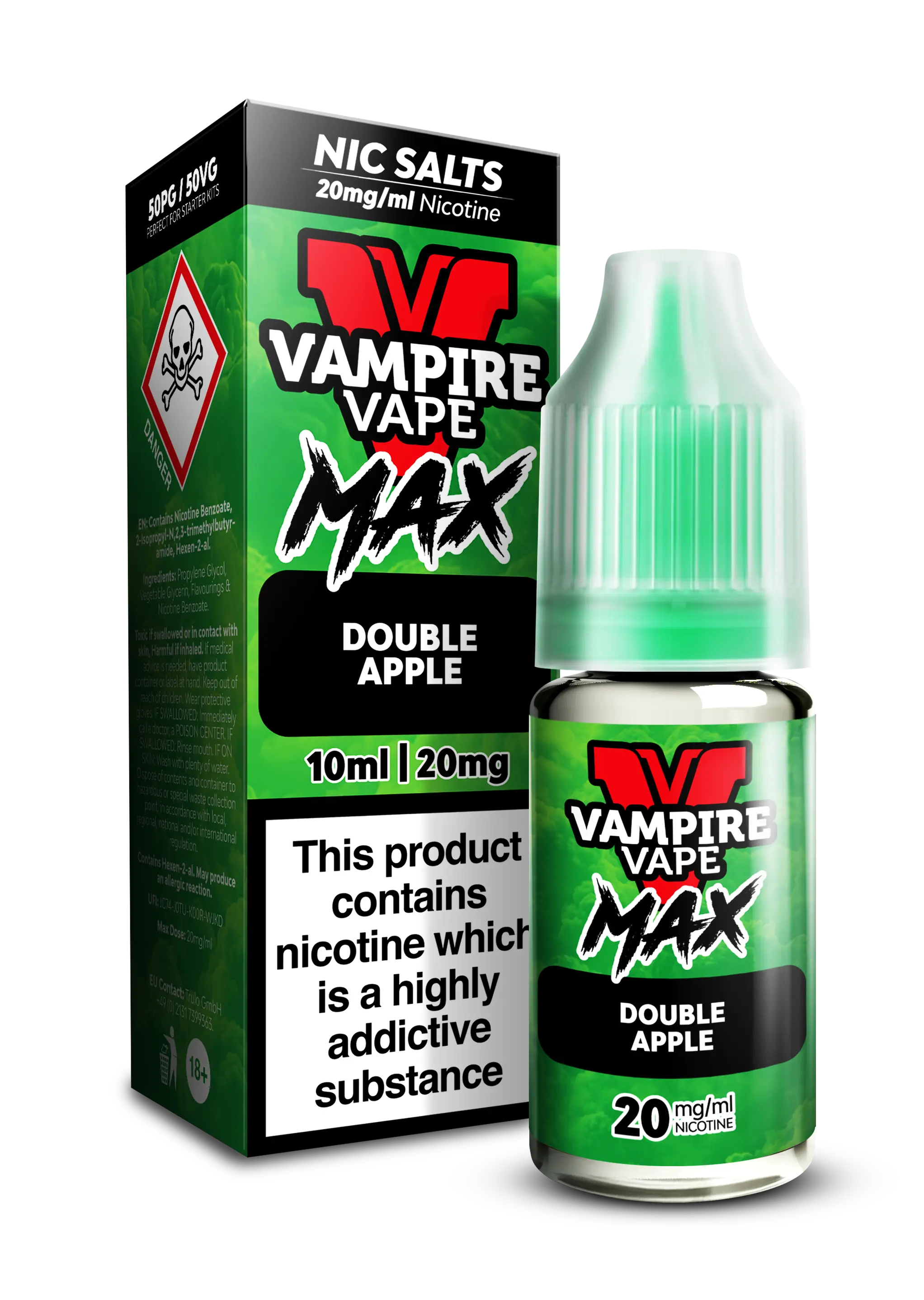 Double Apple By Vampire Vape Max Nic Salt