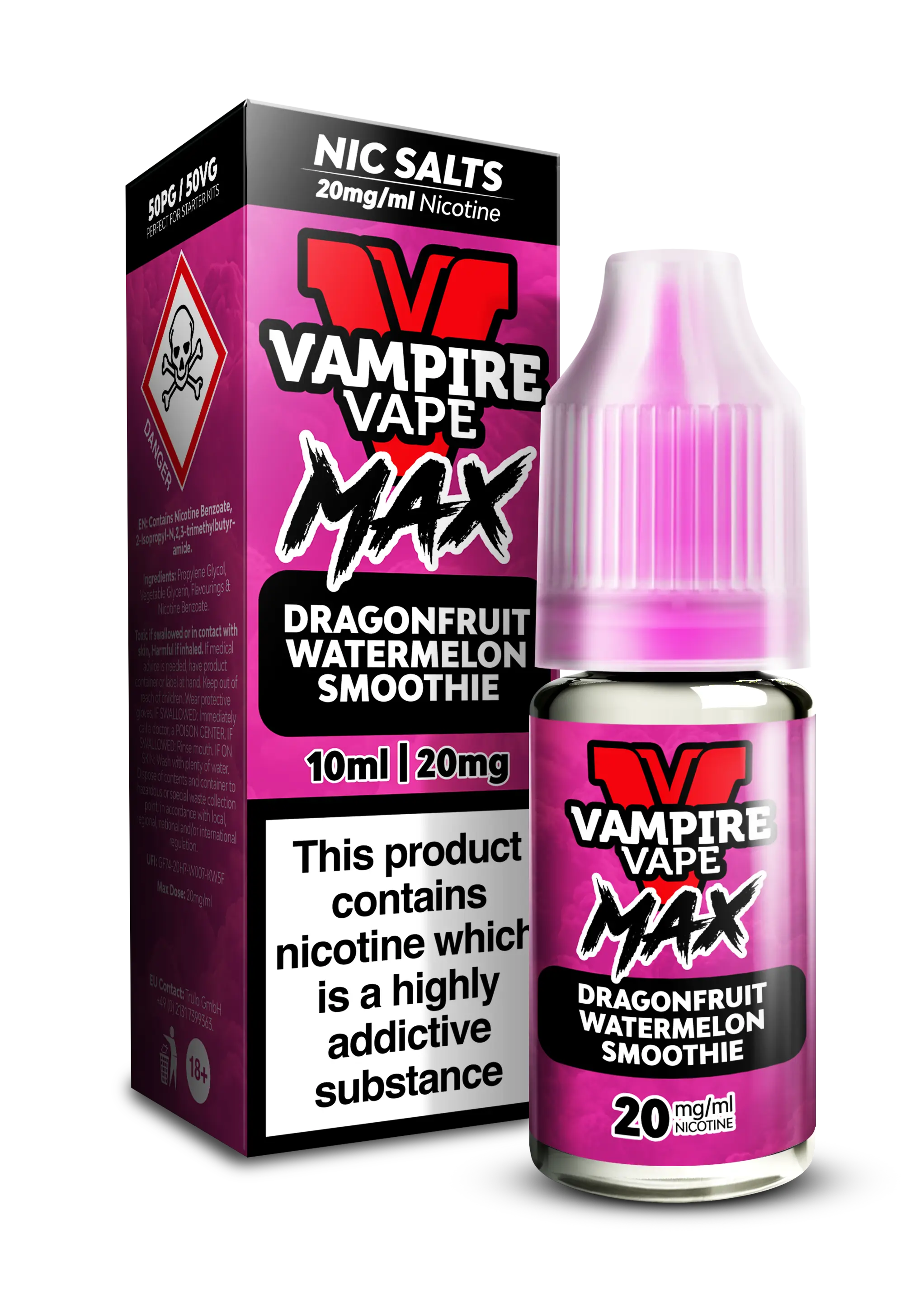 Dragonfruit Watermelon Smoothie By Vampire Vape Max  Nic Salt