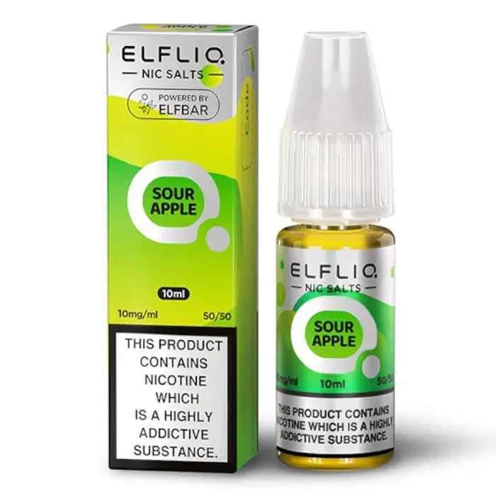 Sour Apple Elf Bar ELFLIQ - Nic Salts