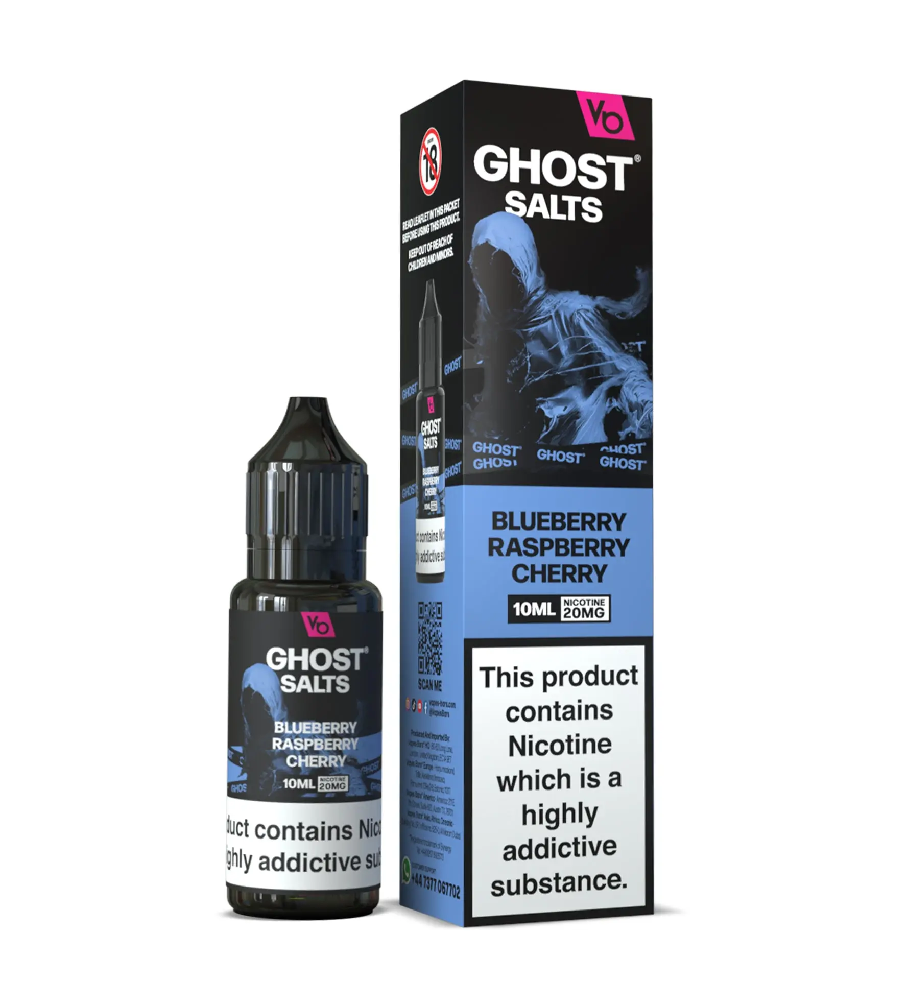 Blueberry Raspberry Cherry Ghost Salts Nic Salts