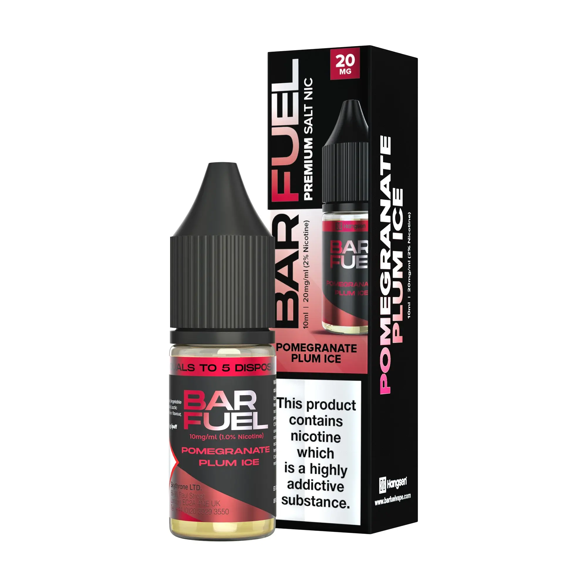 Pomergrante Plum Ice Hangsen Bar Fuel Nic Salts