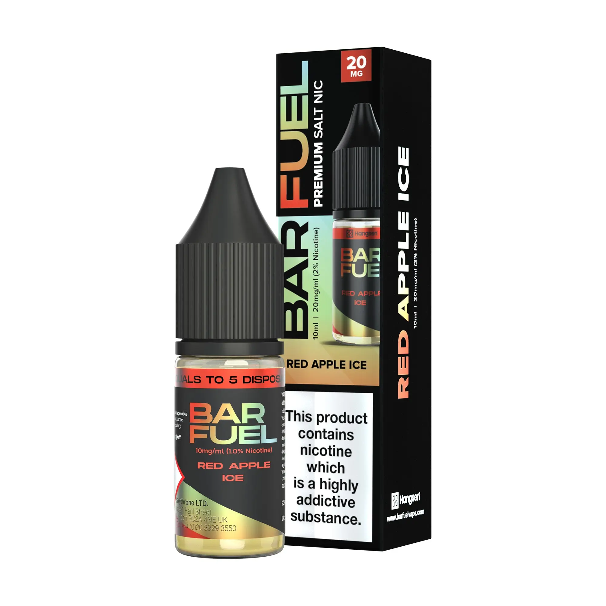 Red Apple Ice Hangsen Bar Fuel Nic Salts