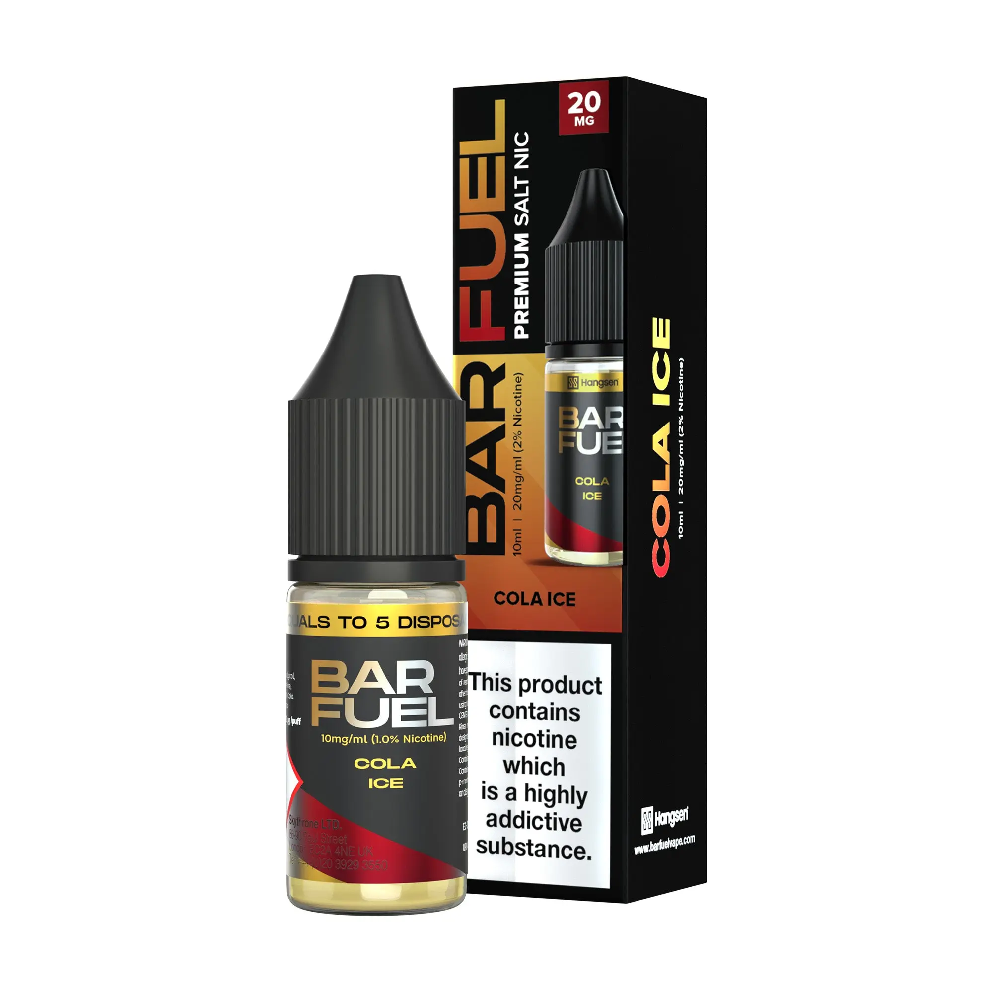 Cola Ice Hangsen Bar Fuel Nic Salts