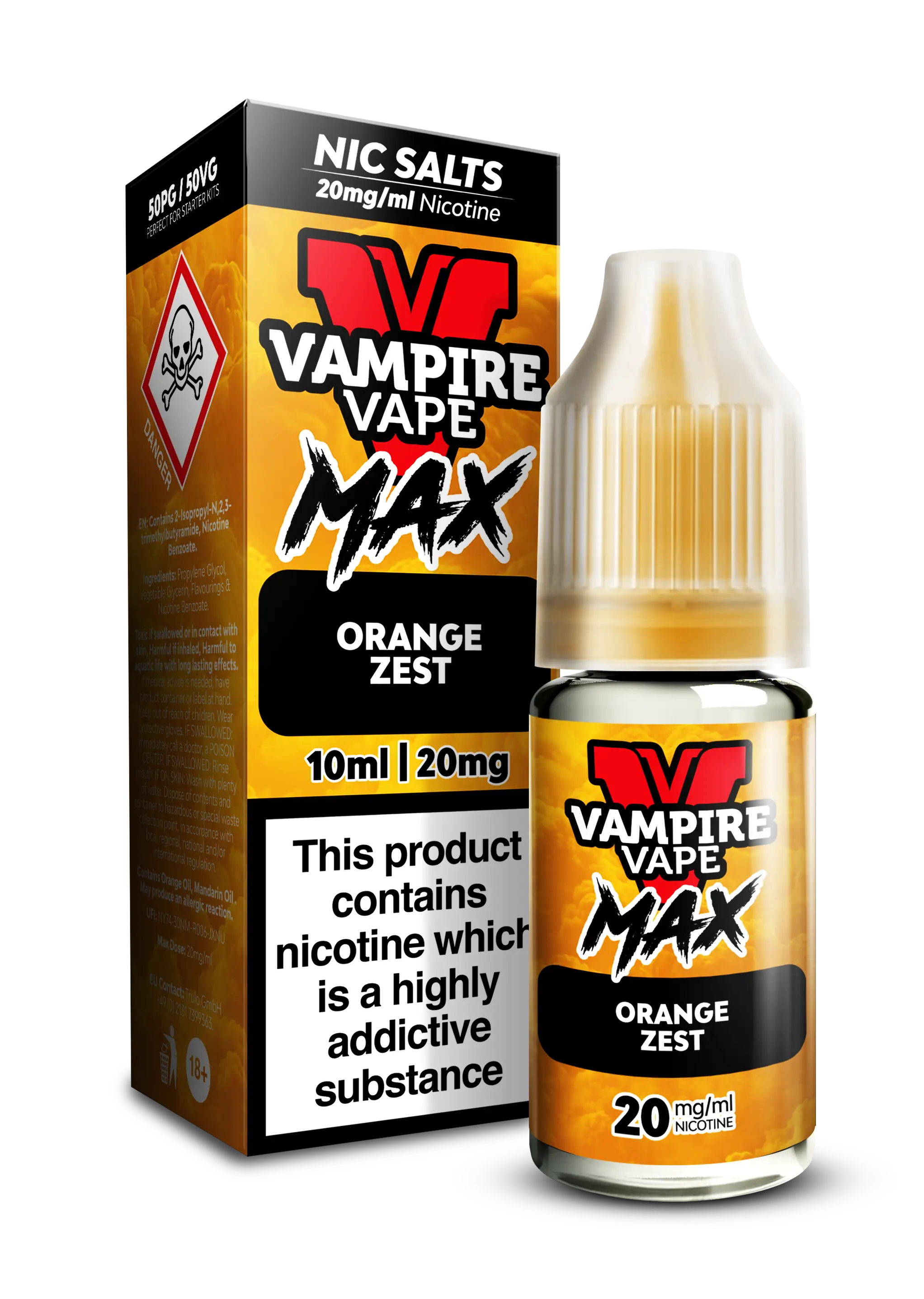 Orange Zest By Vampire Vape Max Nic Salt