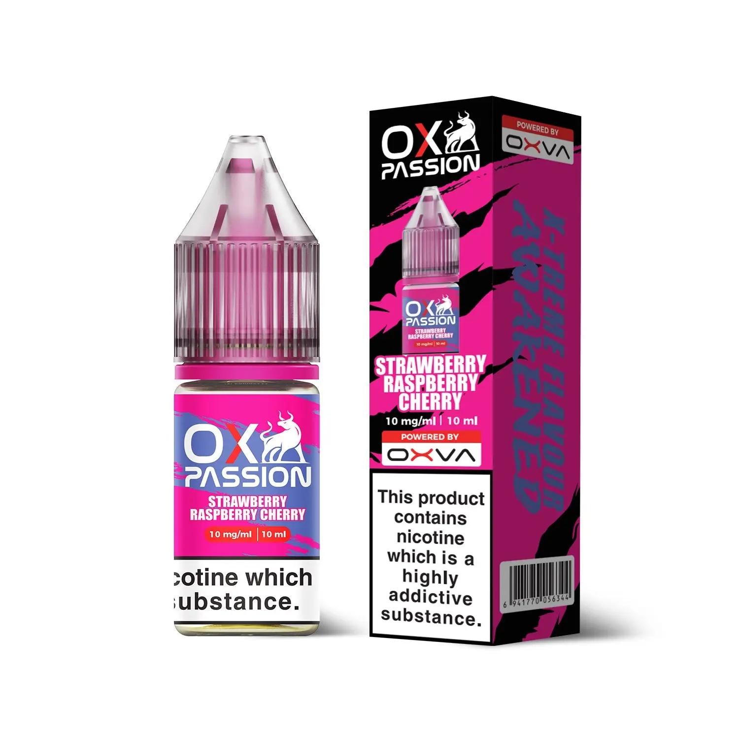 Strawberry Raspberry Cherry Ox Passion Nic Salts By OXVA