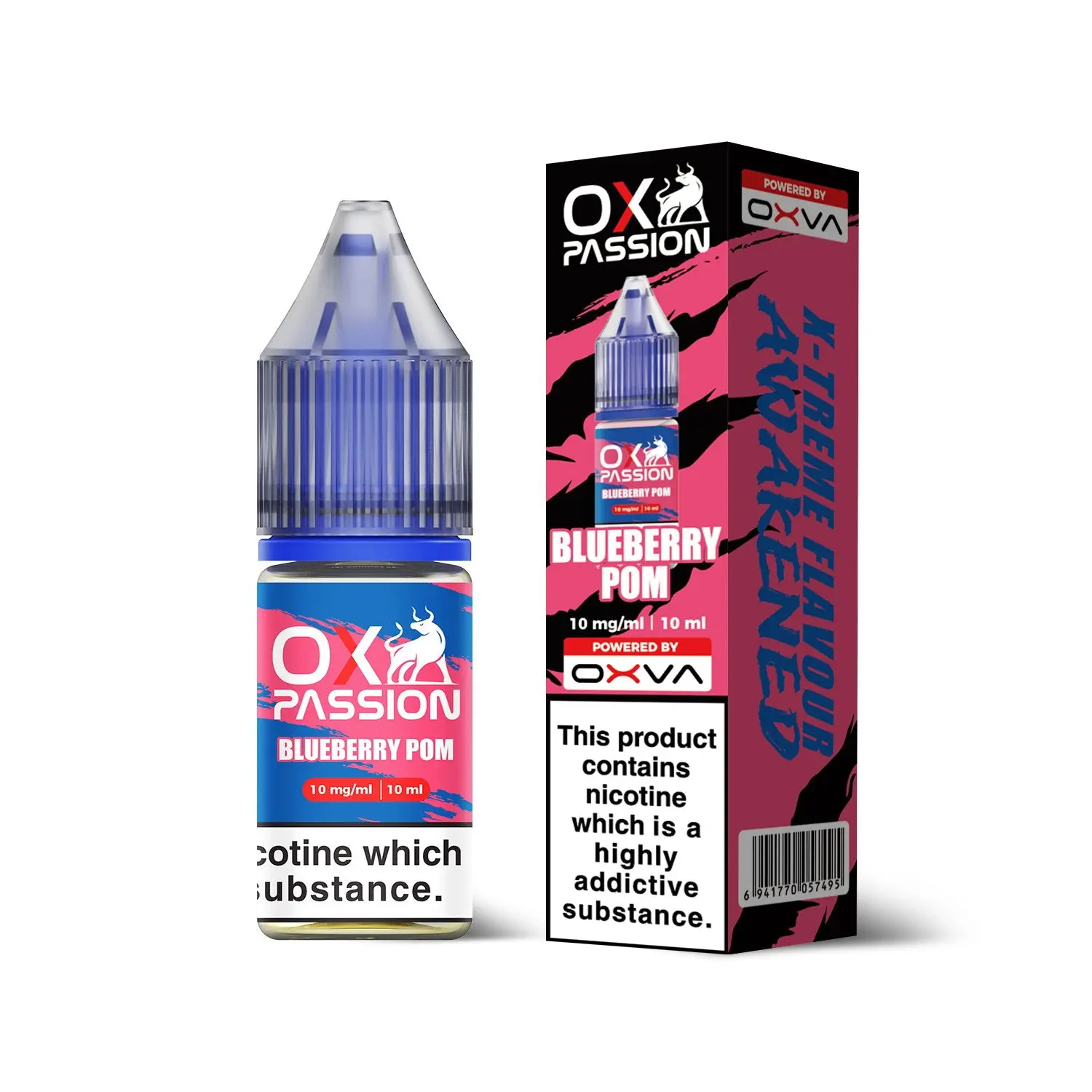 Blueberry Pom Ox Passion Nic Salts By OXVA
