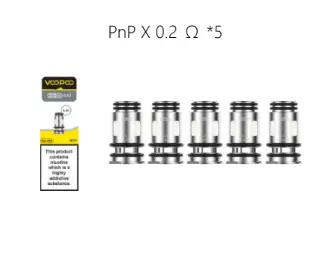 PNP X Replacement Coils 5 Pack By Voopoo