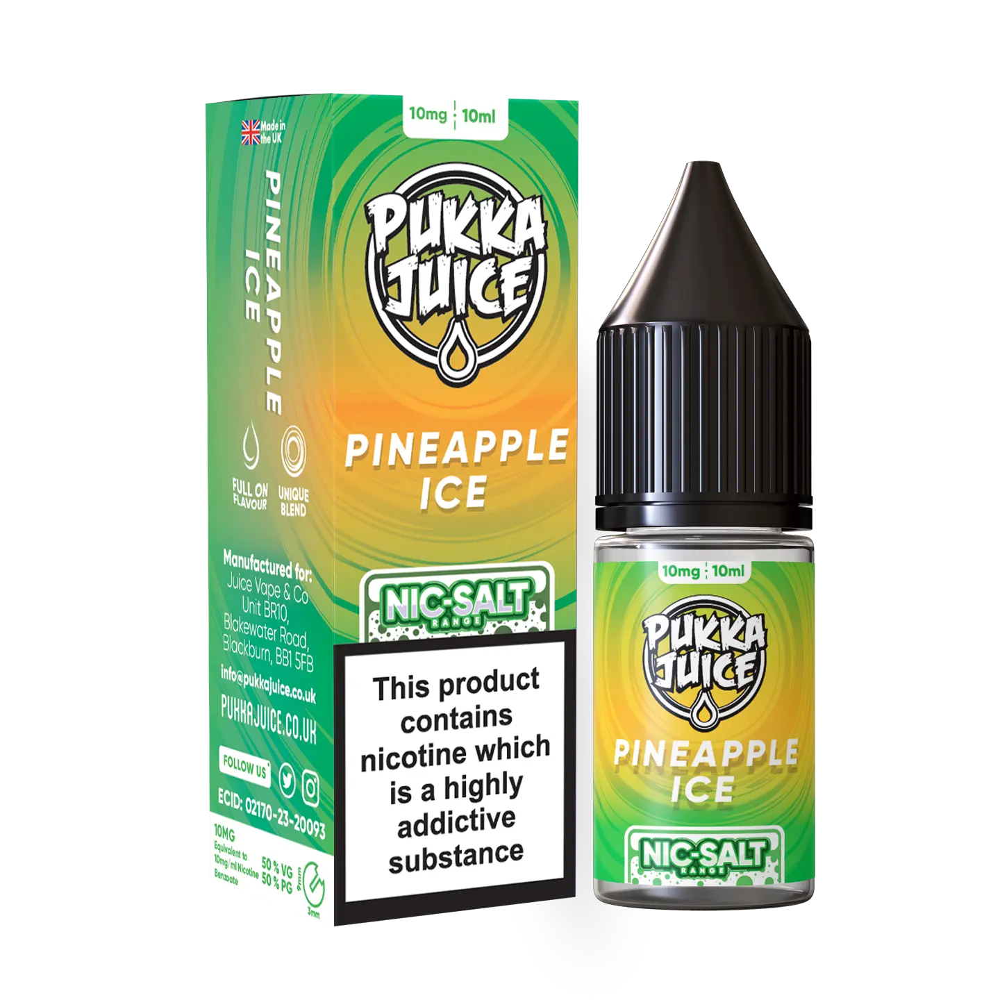 Pineapple Ice Pukka Juice Nic Salts  NEW FLAVOURS