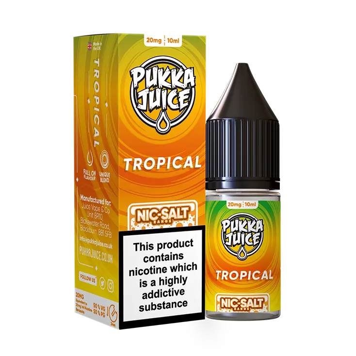 Tropical Pukka Juice Nic Salts  NEW FLAVOURS