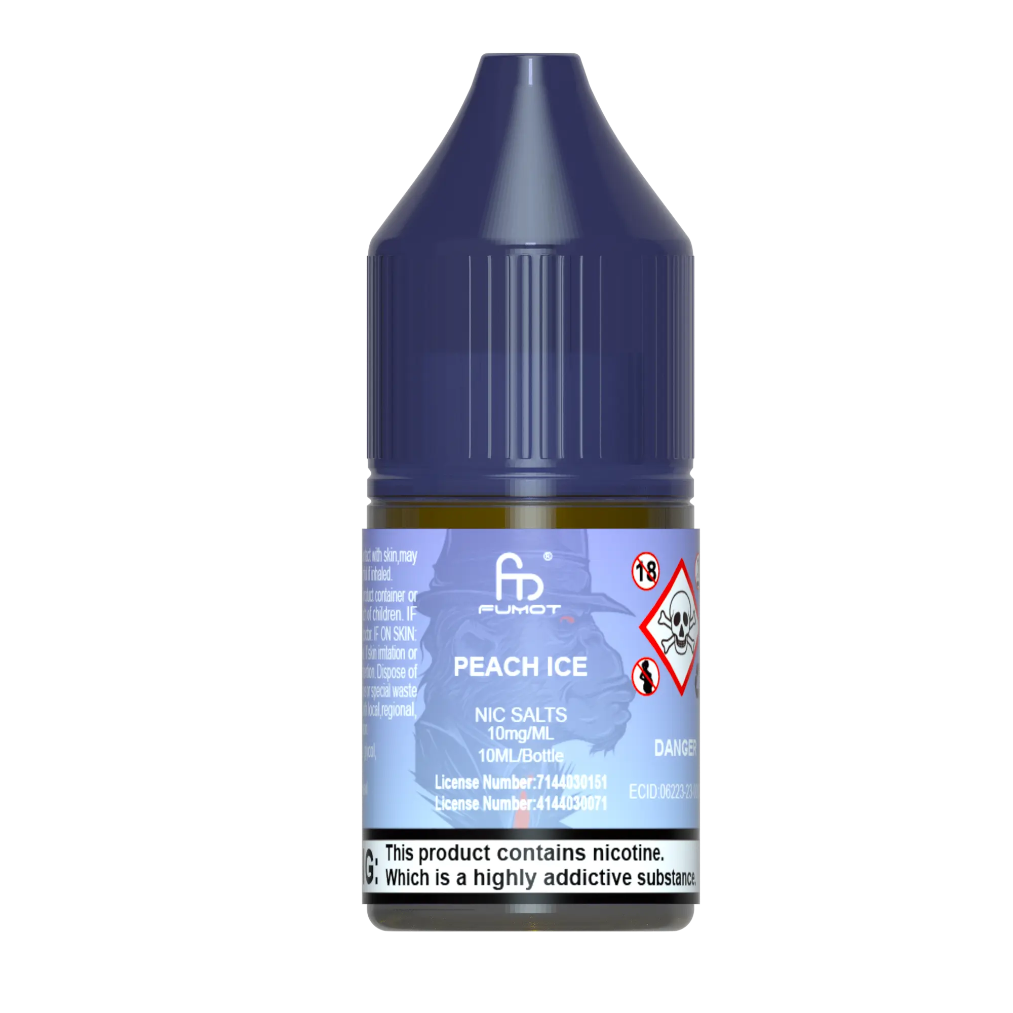 Peach Ice R and M Nic Salts - Fumot