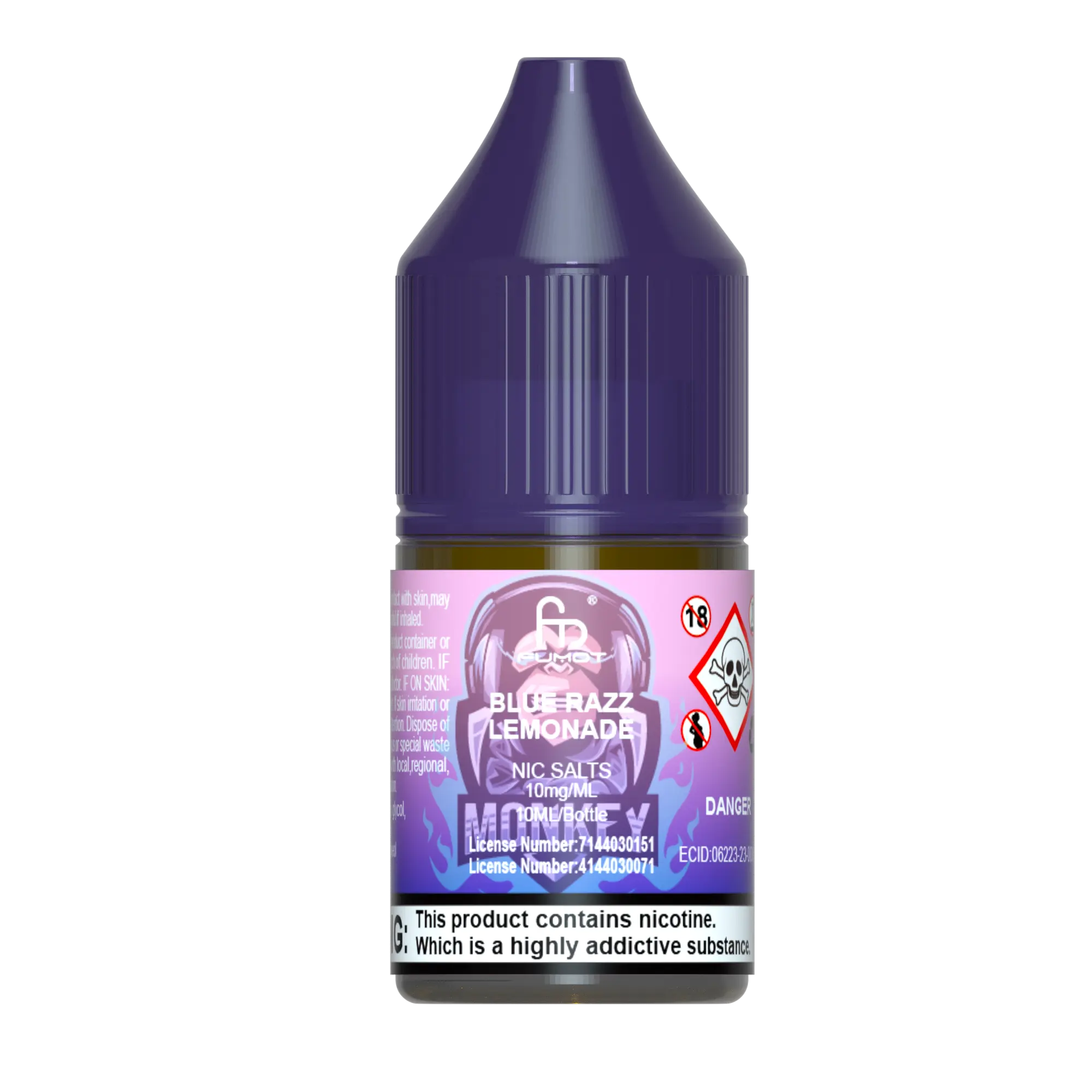 Blue Razz Lemonade R and M Nic Salts - Fumot