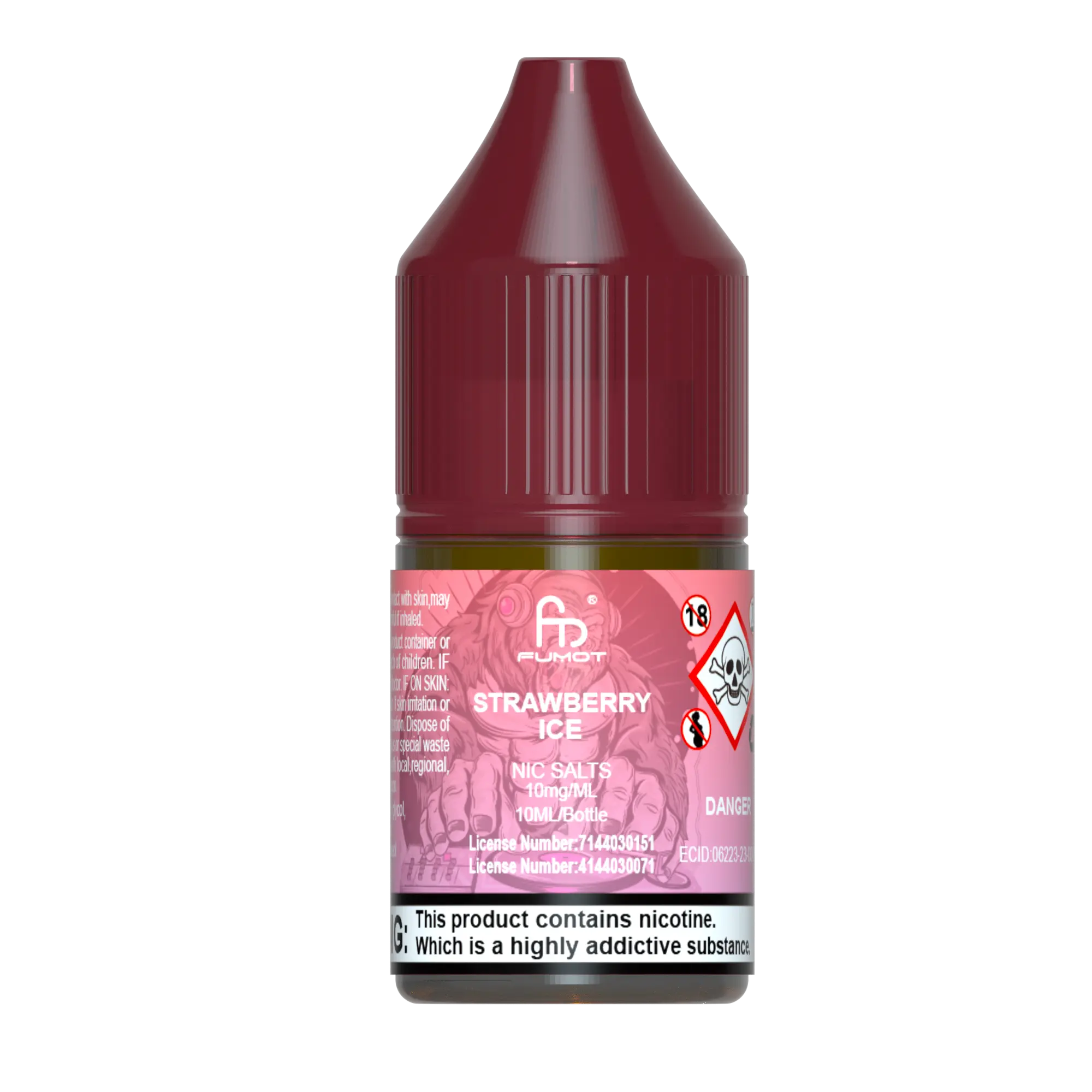 Strawberry Ice R and M Nic Salts - Fumot