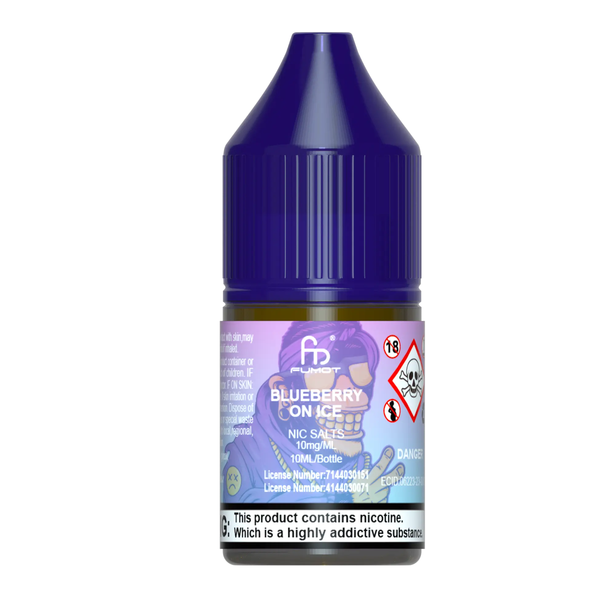 Blueberry Ice R and M Nic Salts - Fumot